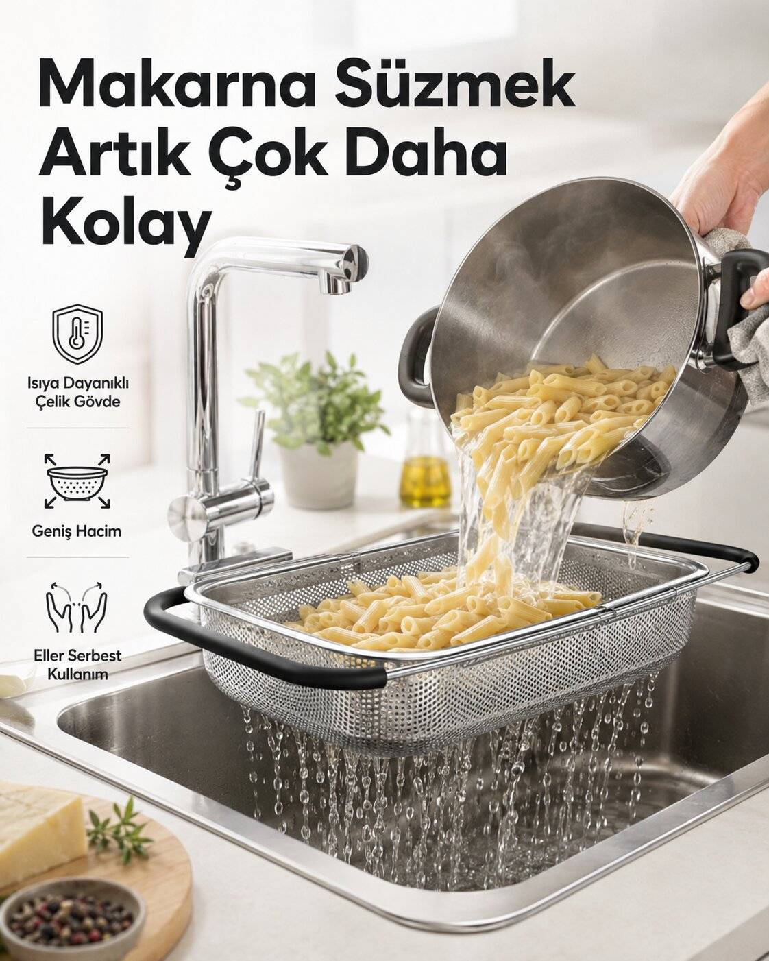 Meyve ve sebzeleri zahmetsizce yıkayın